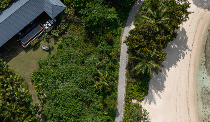 Two Bedroom Beachfront Pool Villa, Aerial